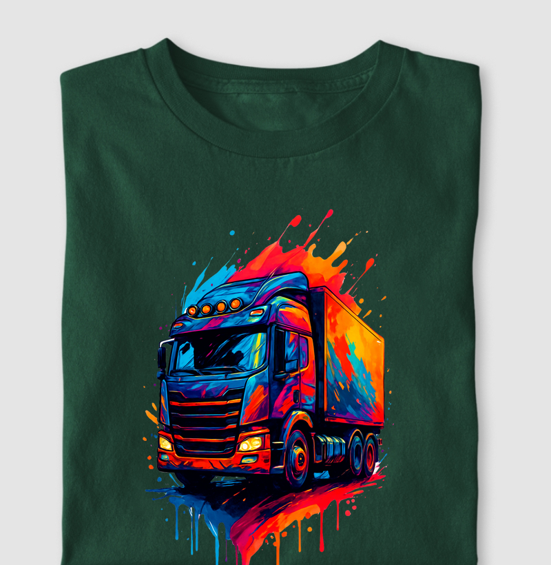 "Caminhão das Cores – Estilo Bruto em Movimento"