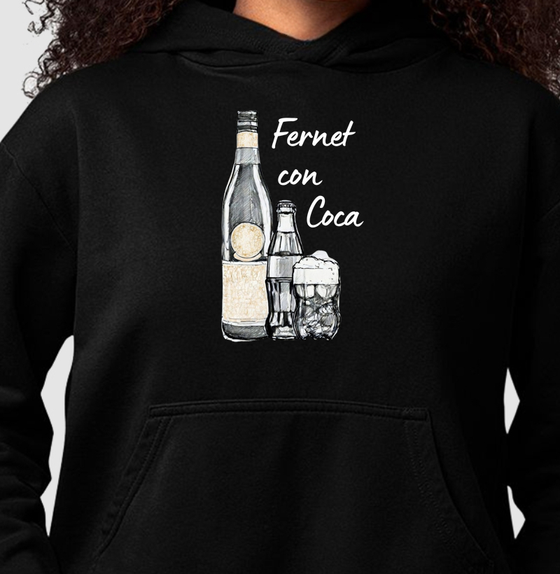 Moletom Fernet Con Coca (com capuz)