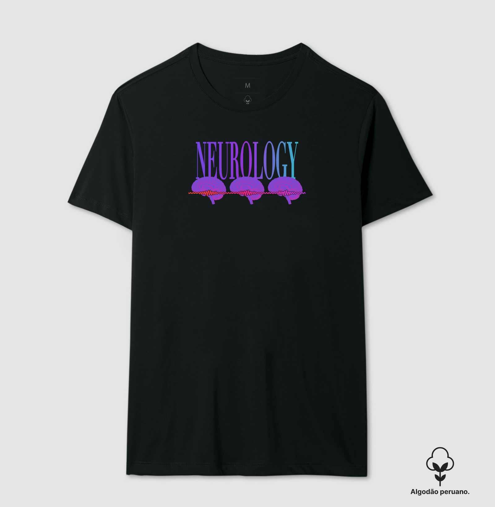Camiseta Algodão Peruano — Neurology · Nova Edição