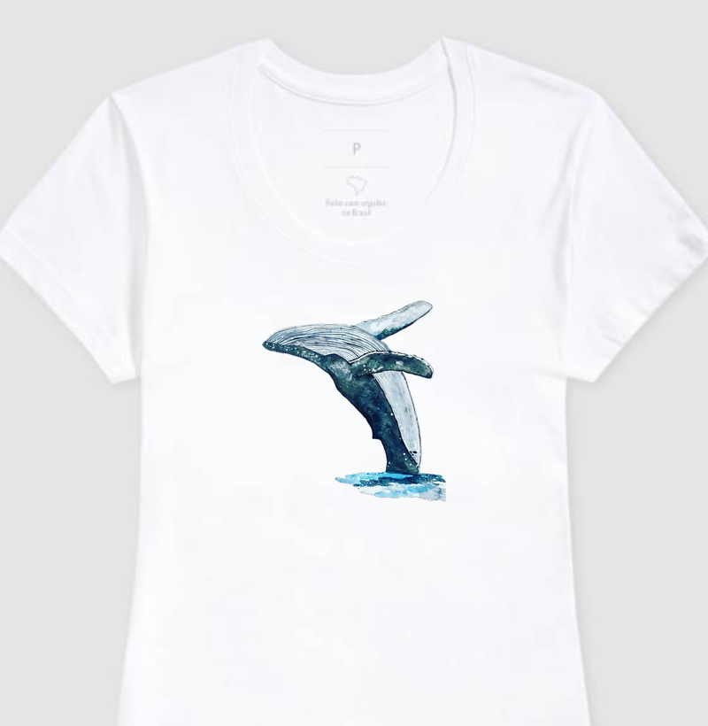 CAMISETA BALEIA JUBARTE