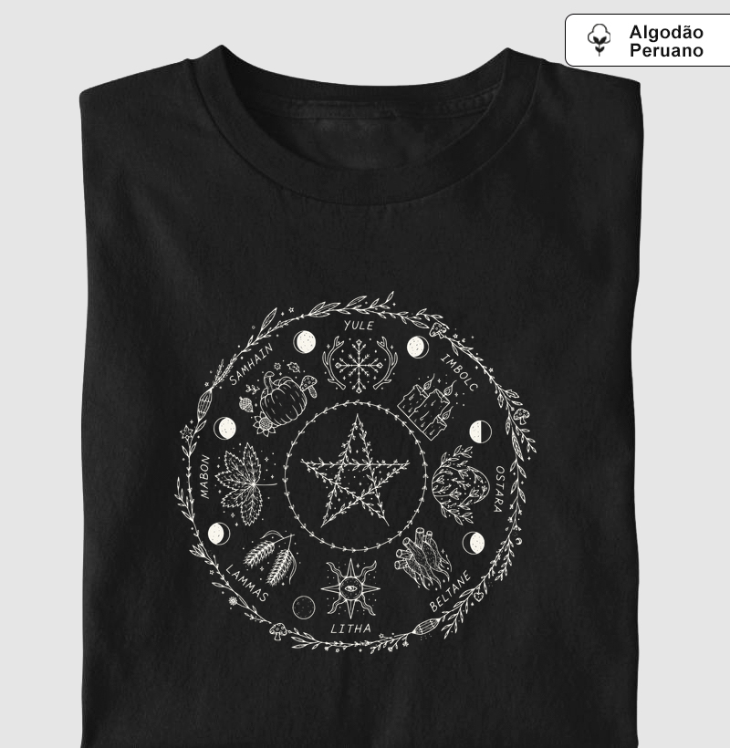 Roda do Ano - Camiseta Algodão Peruano