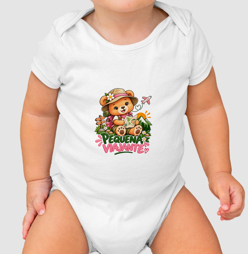 Body Infantil | Pequena Viajante - Menina 