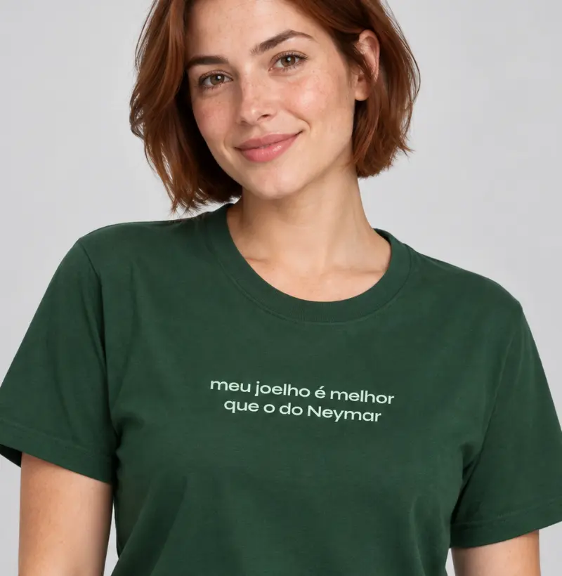 meu joelho é melhor que o do Neymar - Camiseta