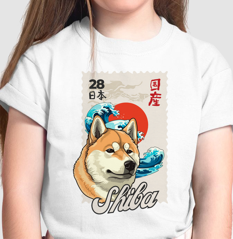 Camiseta Infantil Nihon Shiba Dog Pulse