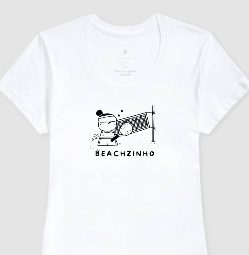 T-Shirt Beachzinho Cabelo Coque