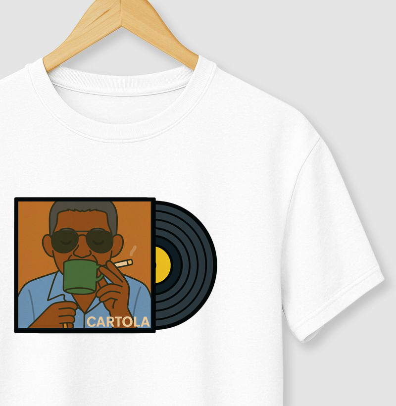 Camiseta Inspiração - Cartola Verde Que Te Quero Rosa