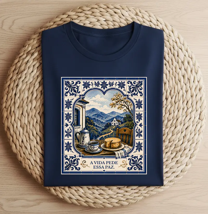 A Vida Pede Essa Paz - Algodão Peruano - Camiseta Algodão Peruano