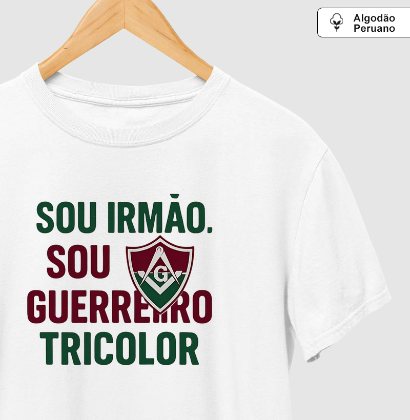 Camiseta Algodão Peruano Guerreiro 3 Tricolor - Mr. GADU