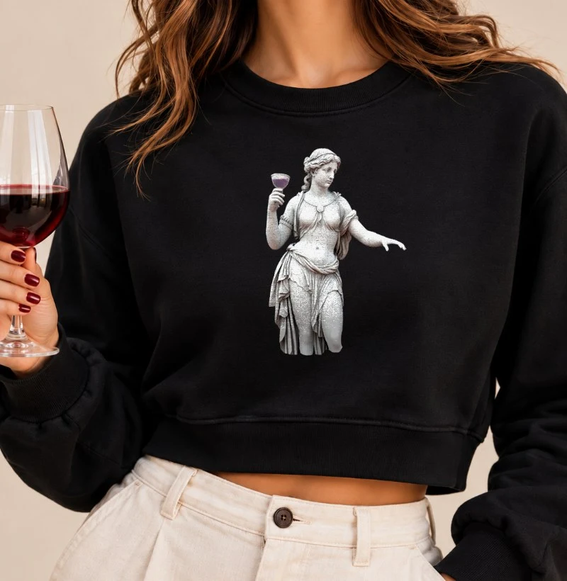 Vênus do Vinho - Cropped Moletom