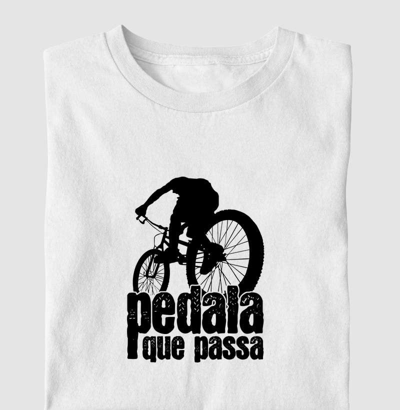 Camiseta Pedala que passa - GoodTrail Branca