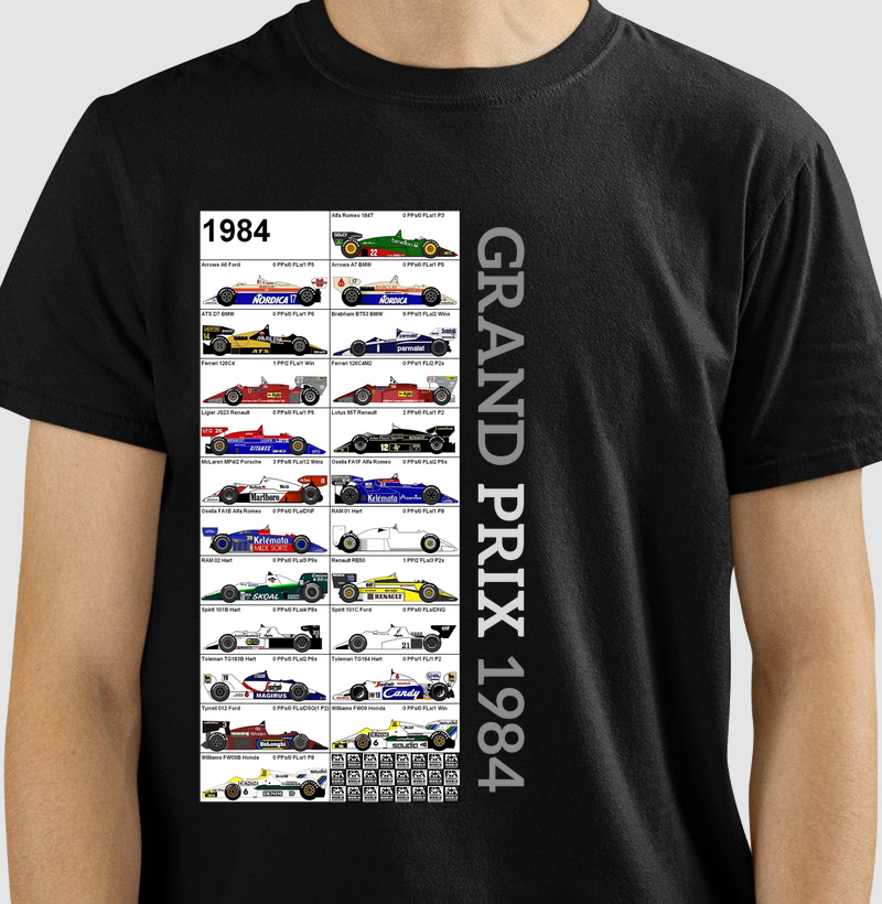 Camiseta Grand Prix 1984