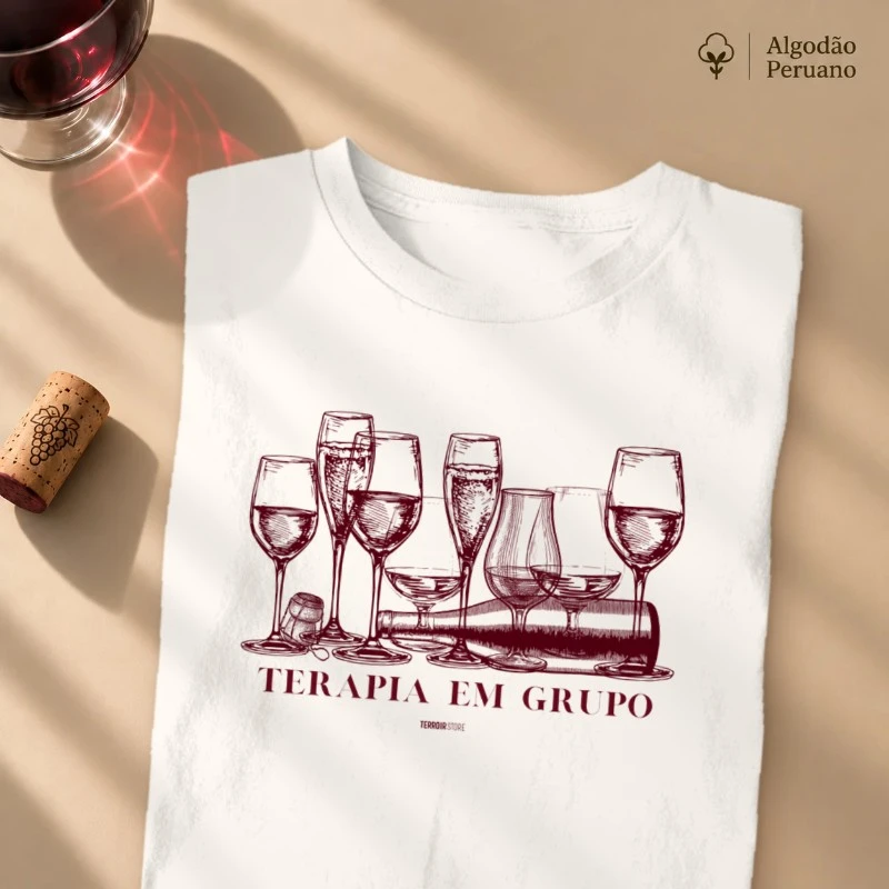 Camiseta Vinho - Terapia em Grupo