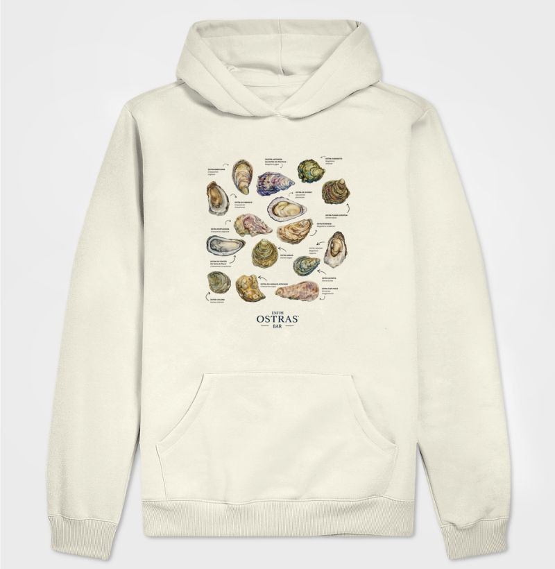 Moletom Capuz Oysters 101 - por Enfim