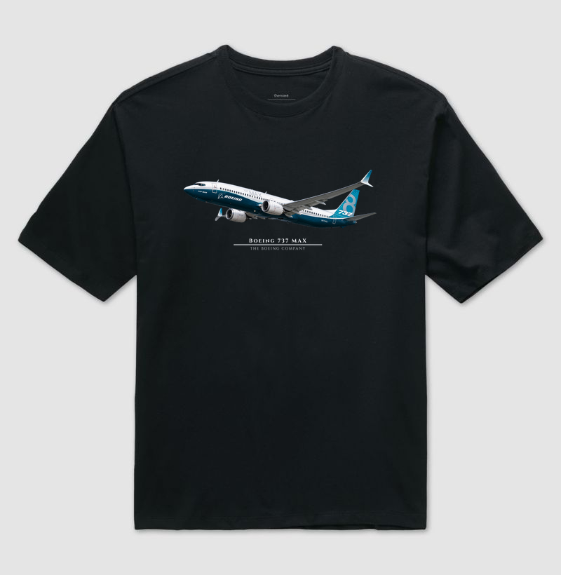 Boeing 737 MAX - Camiseta Oversized