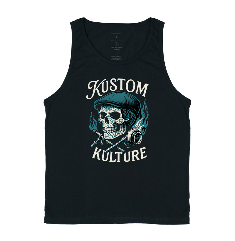 camiseta-garage-motors-kustom-kustom-kulture-caveira-flames-chapeu