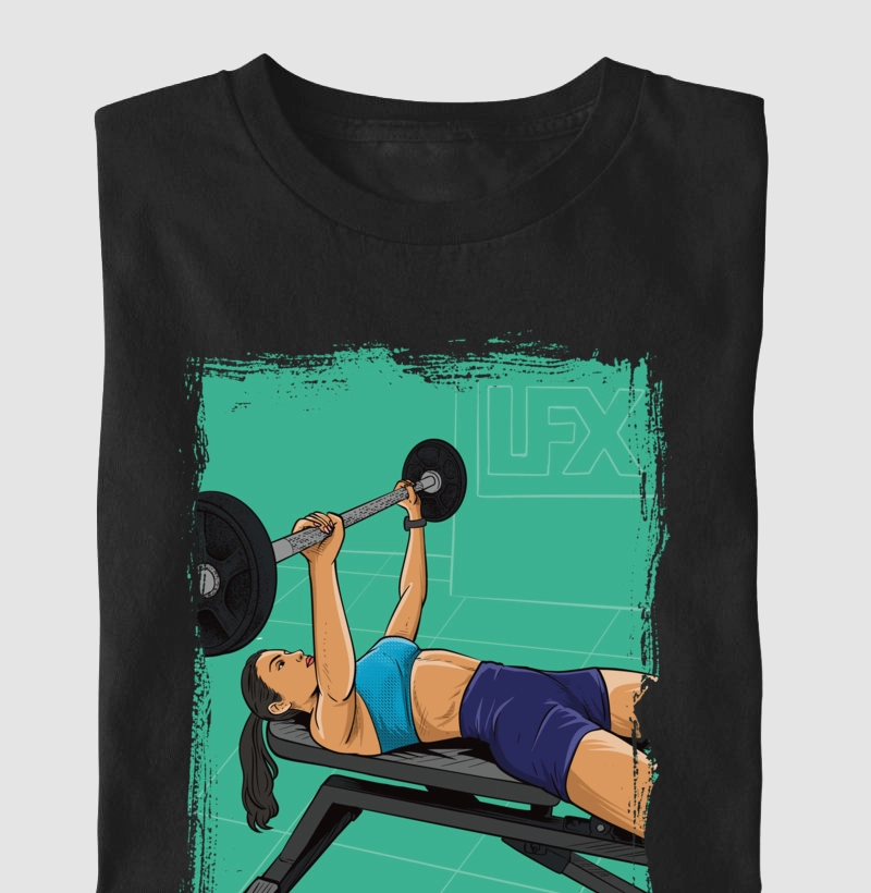 Mulher fazendo Supino V01