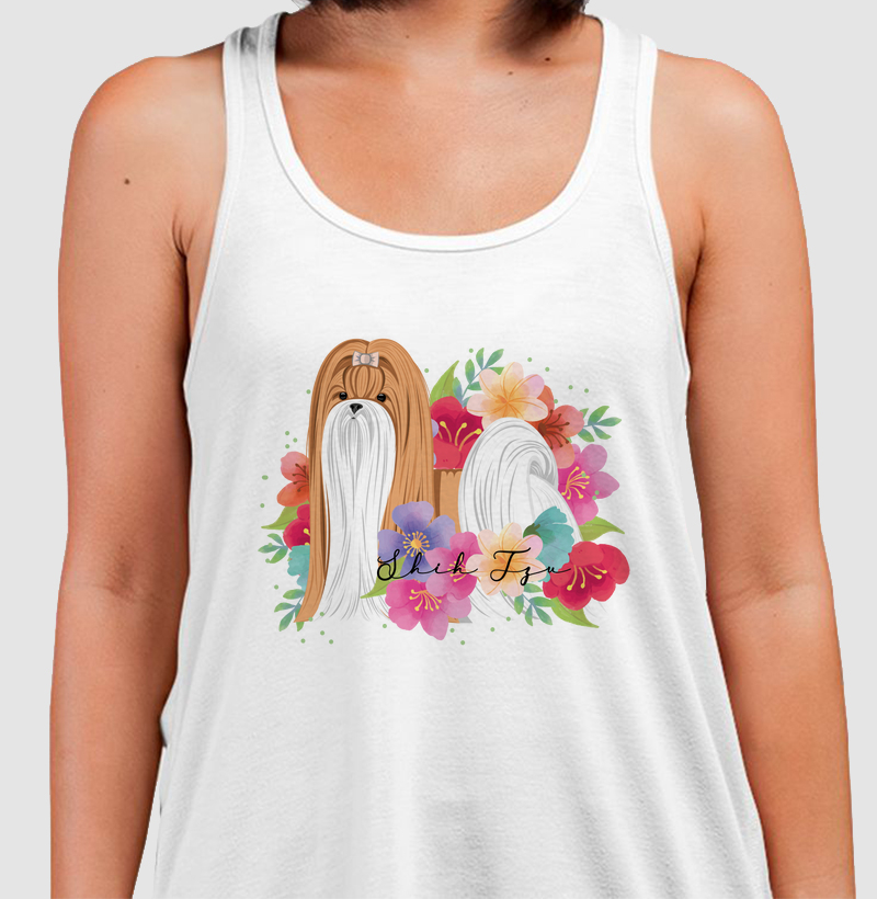 Shih Tzu Floral