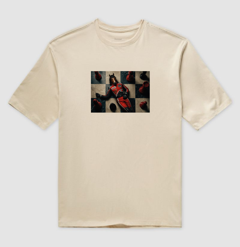 Camiseta Oversized Xeque-Mate - Camiseta Oversized