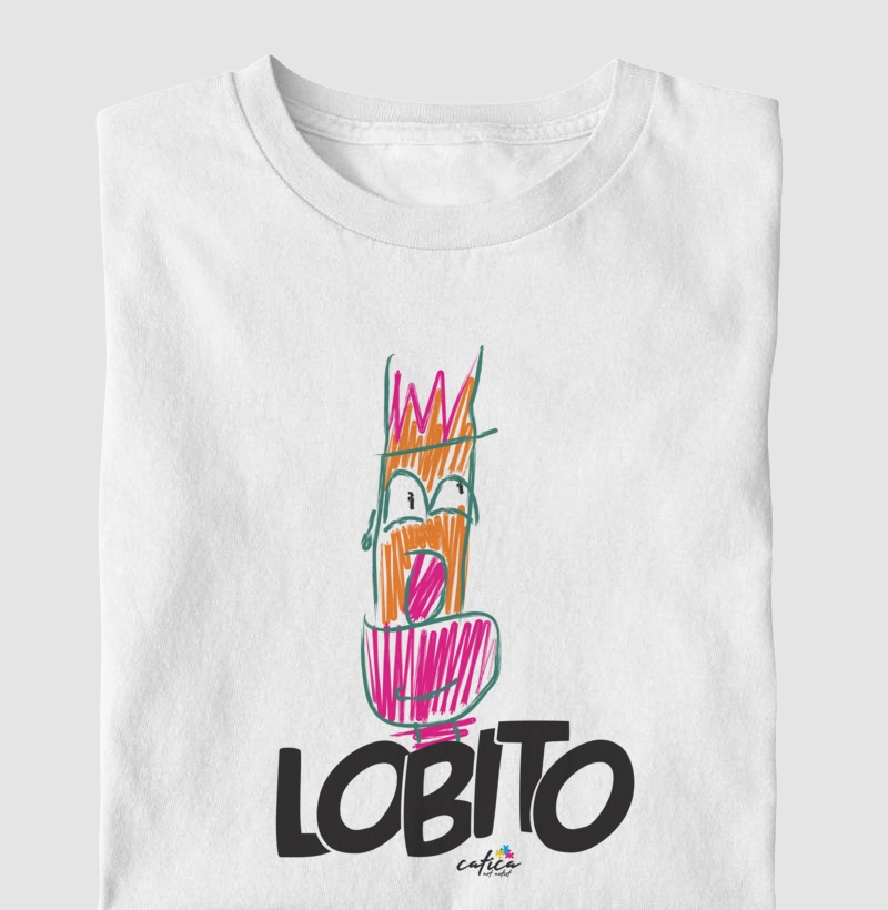 Camisa adulto de Algodão com estampa "Lobito"