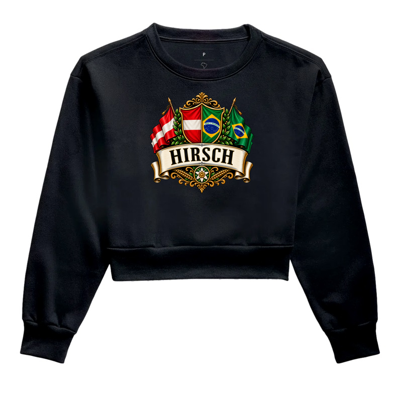 Hirsch  - Cropped Moletom