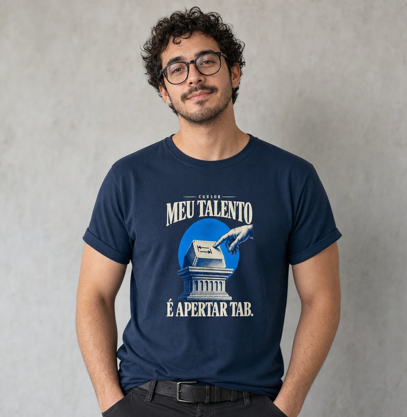 Cursor: meu talento é apertar TAB — Camiseta