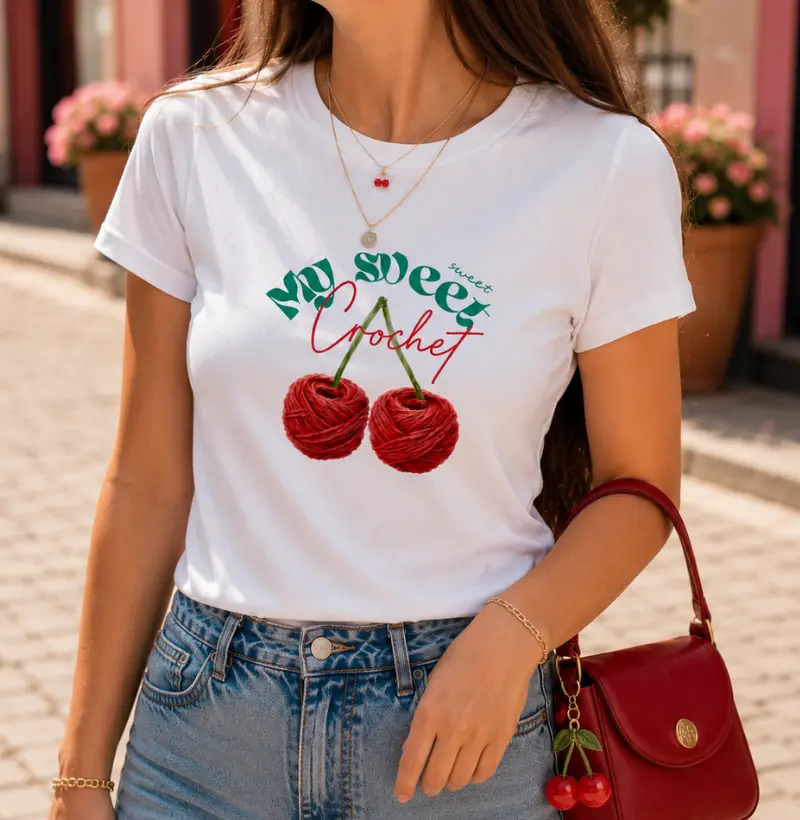 Camiseta My Sweet Crochet Aesthetic