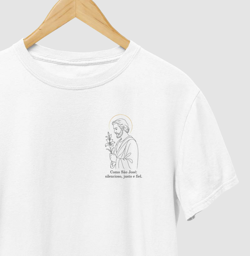 Camiseta São José Silencioso, Justo e Fiel