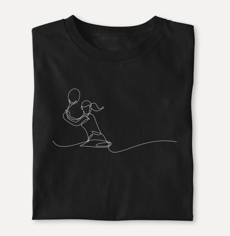 TENISTA FEMININA MINIMALISTA