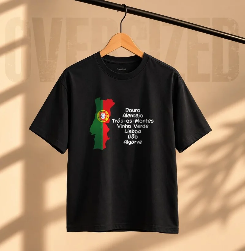 Camiseta Regiões de Portugal - Camiseta Oversized