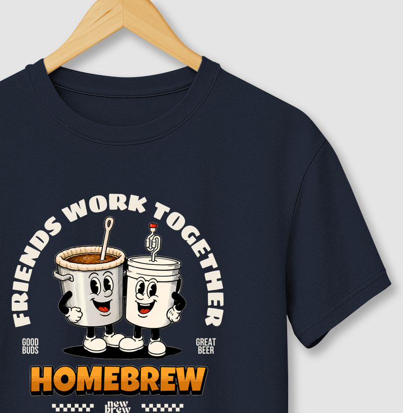 Friends Work Together - New Brew - Camiseta
