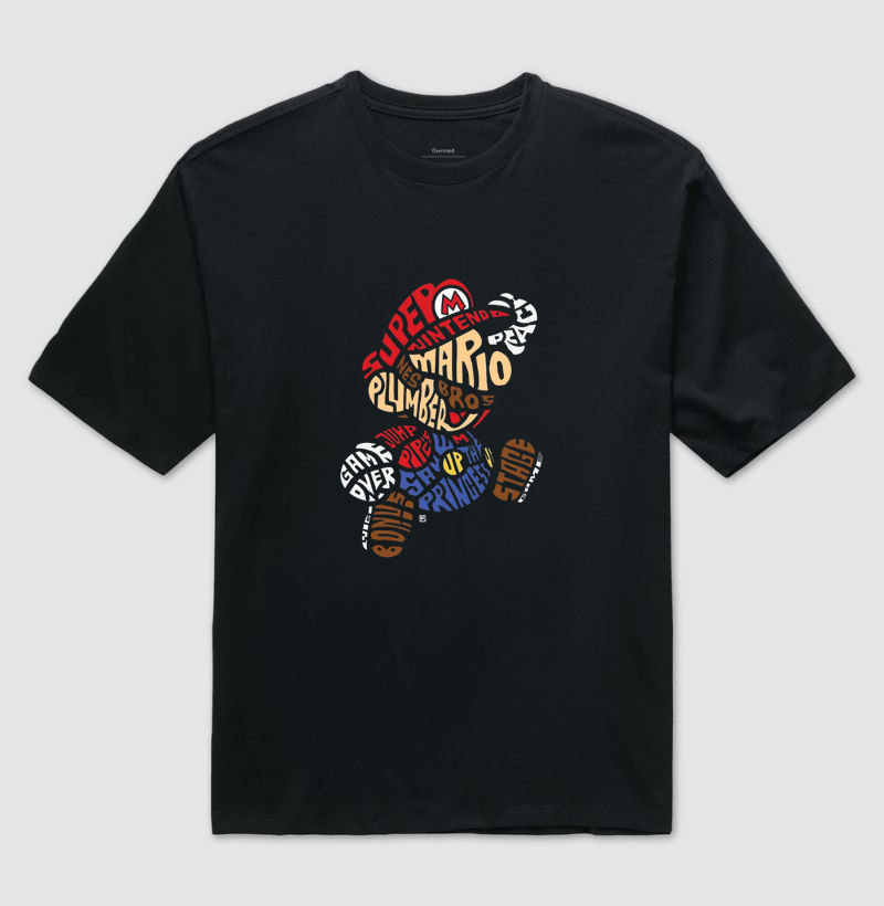 Camiseta Oversized Super Mario Nintendo 