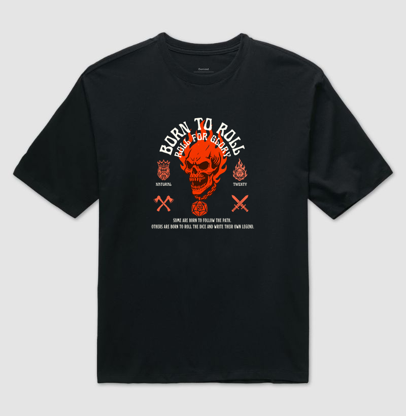 Born to Roll - Camiseta Oversized