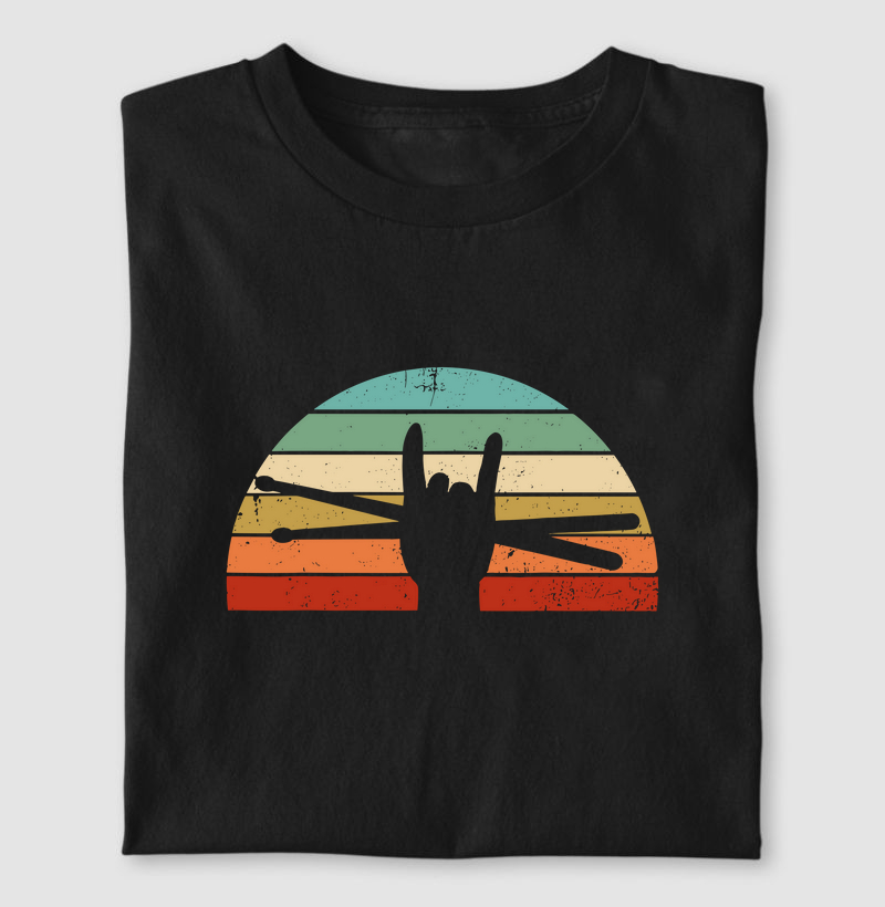 Rock Sign Retro Drumsticks