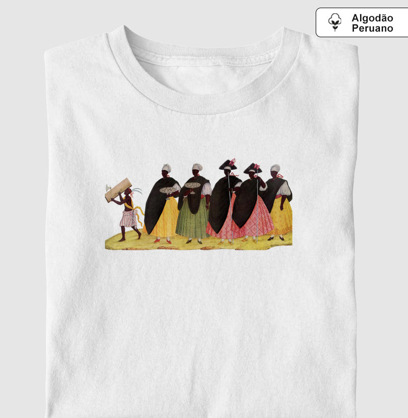 Camiseta Mulheres Pretas na Festa do Rosário (Brasil colonial)