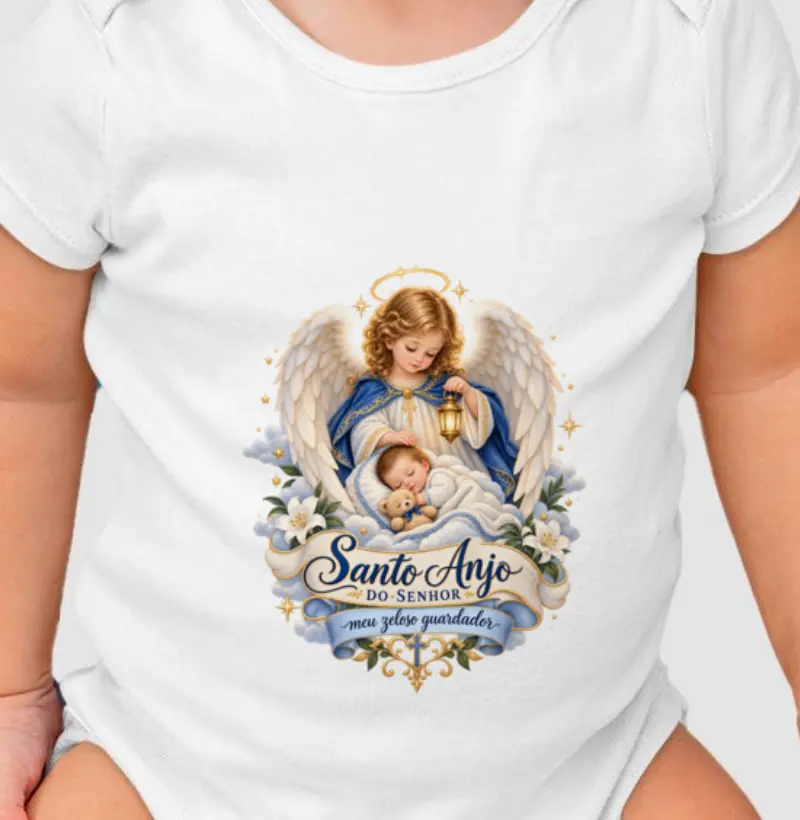 Santo Anjo do Senhor - Menino - Body Infantil