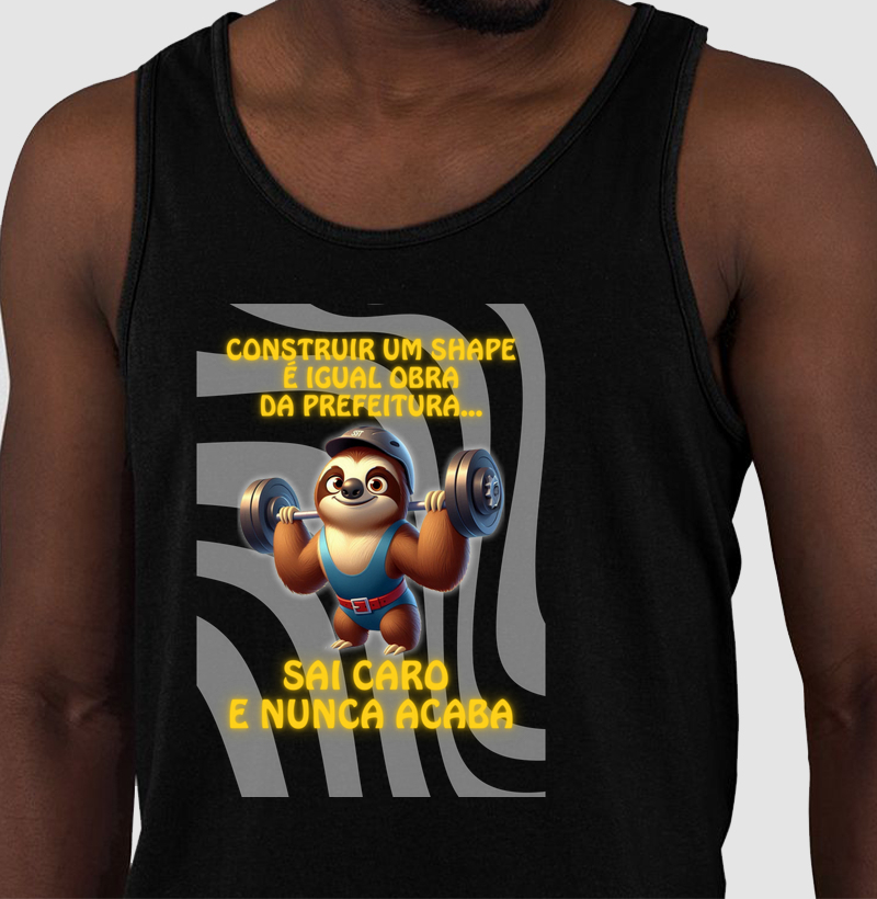 Bicho-preguiça - Construir shape é igual obra da prefeitura