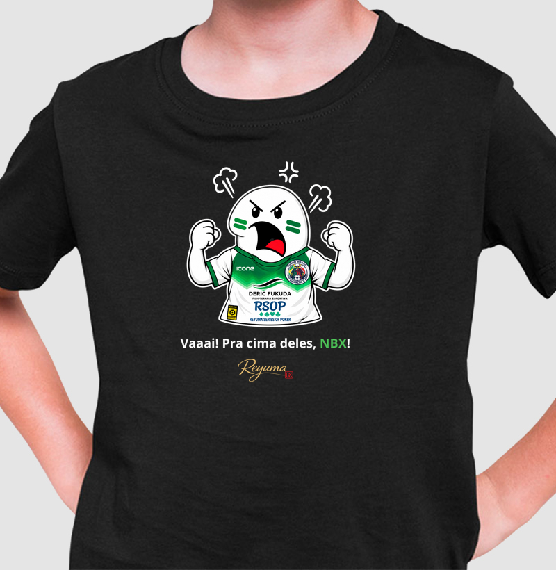 Camiseta Infantil, Menino, Menina, Juvenil de Algodão Peruano Futebol "Vai! Corre! Pra cima, NBX!"  - Camiseta Infantil
