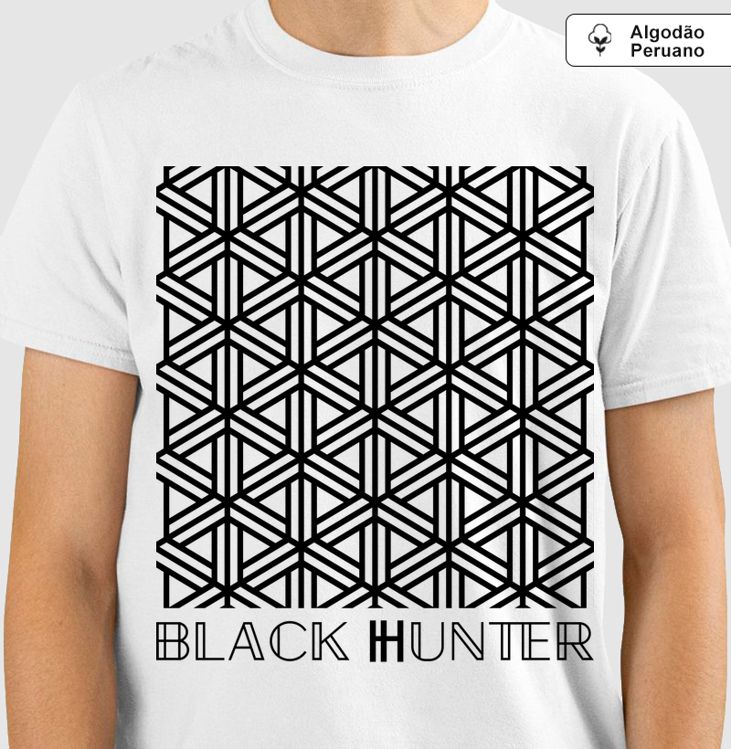 camiseta algodão peruano black hunter