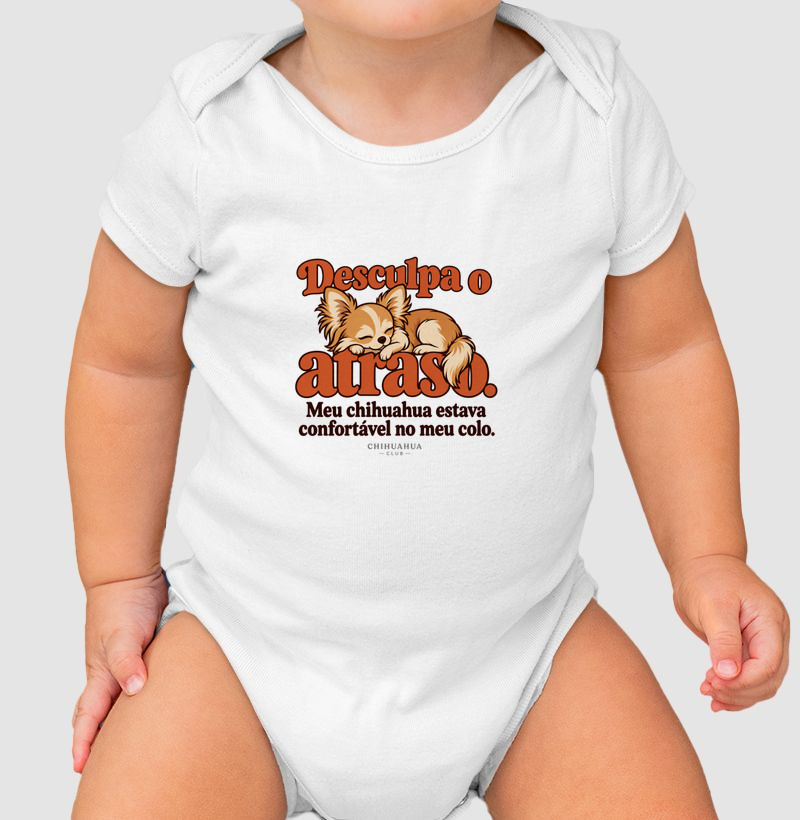 Desculpa o atraso - Body Infantil
