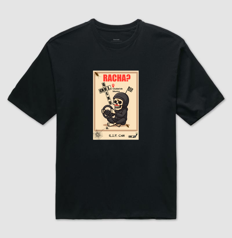 LANÇAMENTO - OVERSIZED  Camiseta - Racha? Cruz quero!