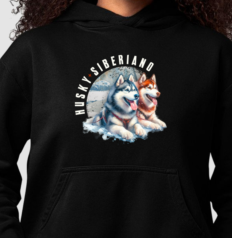 Hoodie Moletom Husky Siberiano Star Snow