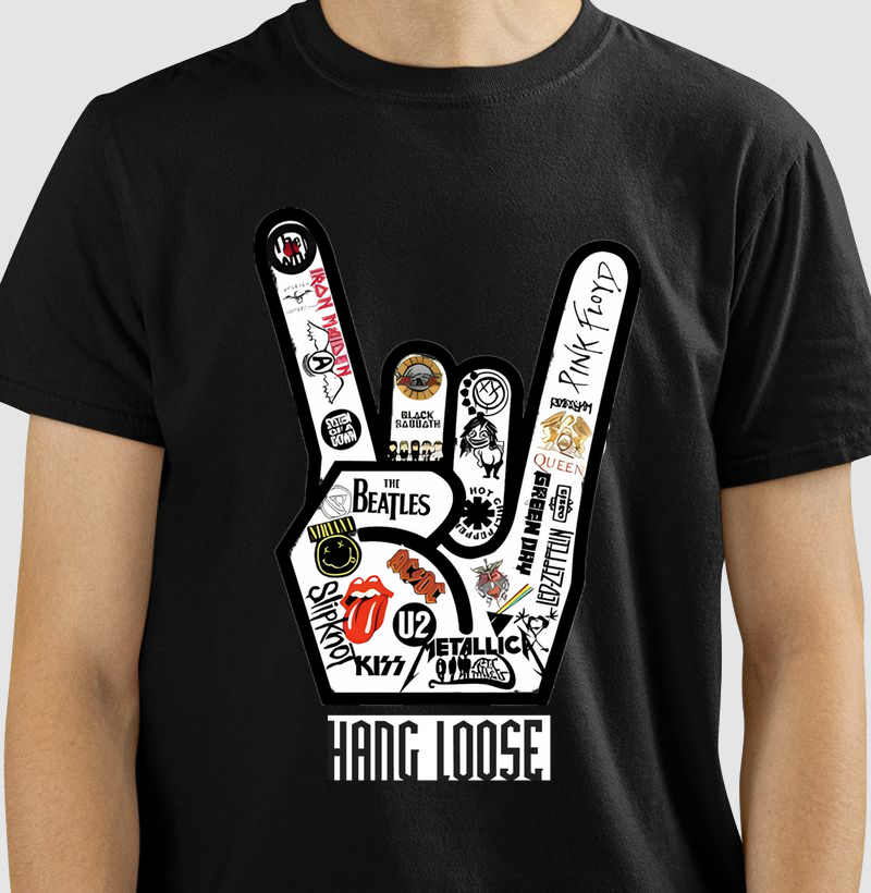Camiseta Hang Loose Rock