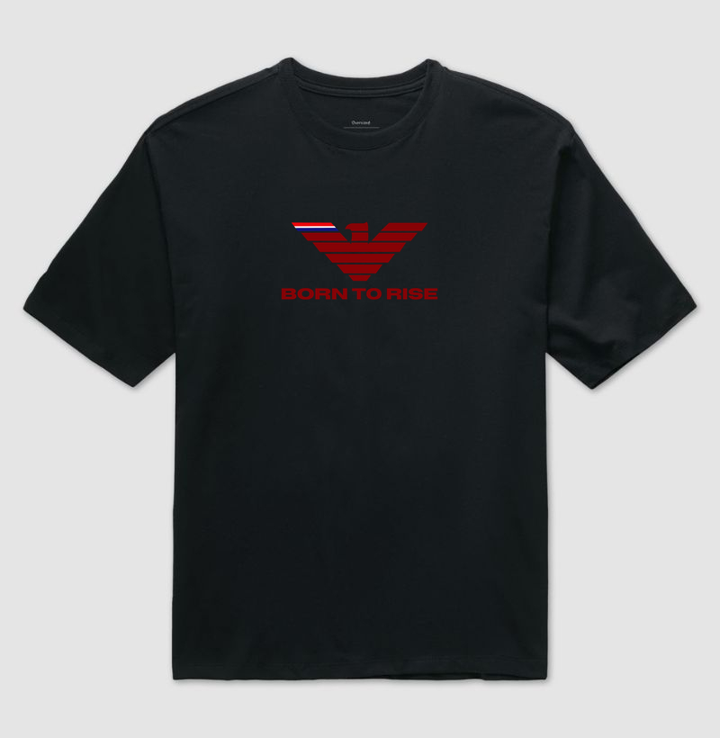 🦅 BORN TO RISE | O Poder de Quem Nasceu para Superar Mais do que uma estampa, Born to Rise é uma declaração de força, atitude e propósito. Inspirada na majestade da águia, símbolo universal de liderança, visão e liberdade, esta obra transmite a mentalidade daqueles que não aceitam limites e transformam desafios em conquistas. - Camiseta Oversized