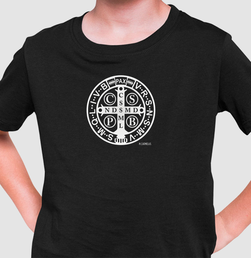Camiseta Medalha de São Bento - Camiseta Infantil