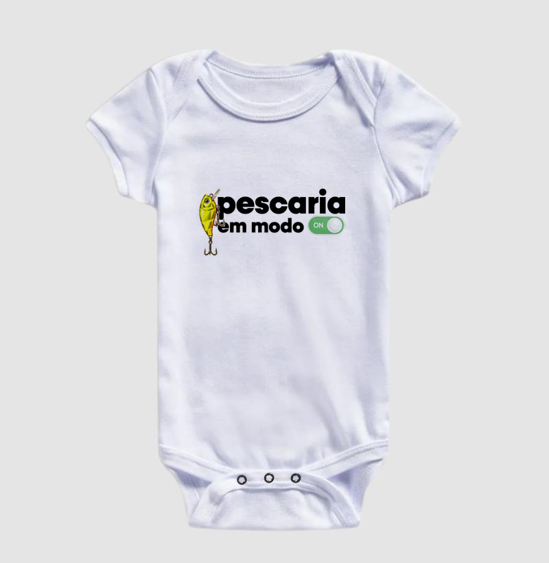 Pescaria em Modo ON! 🟢 - Body Infantil
