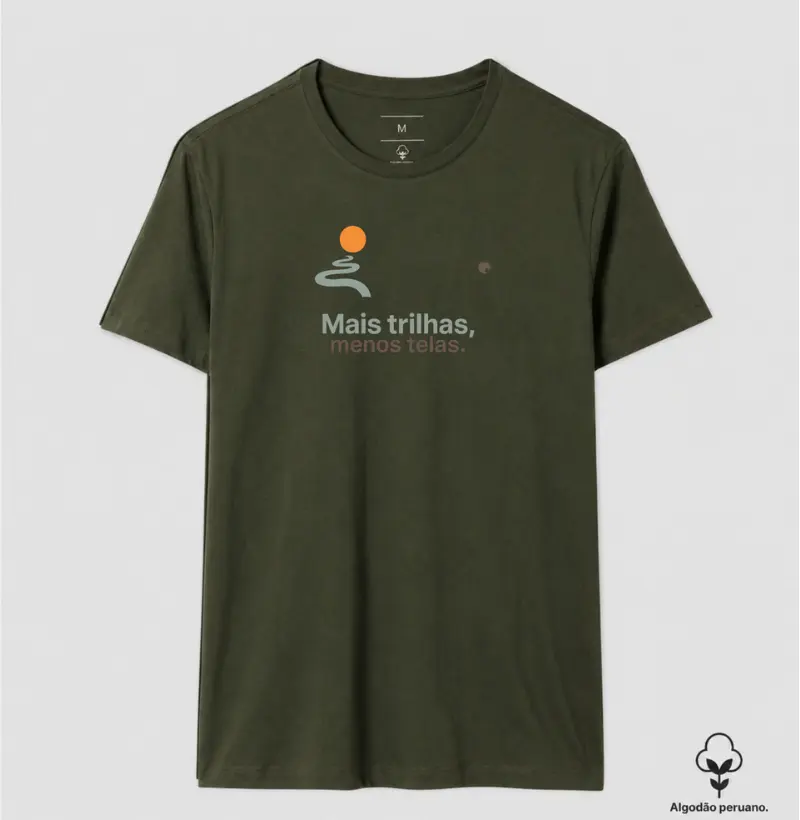 Mais trilhas, menos telas.
