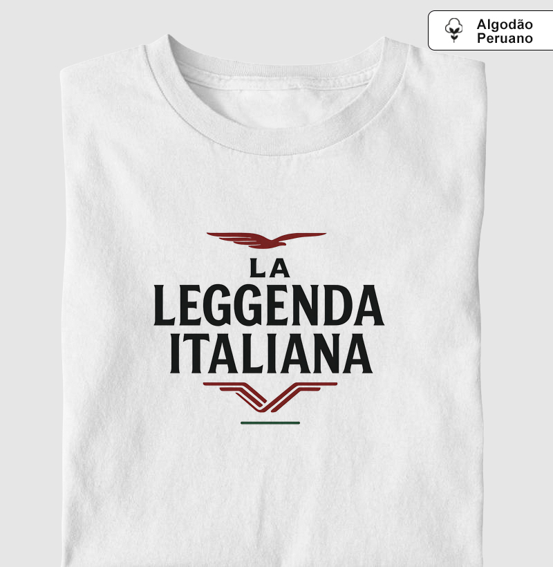 La Leggenda Italiana - Camiseta Algodão Peruano