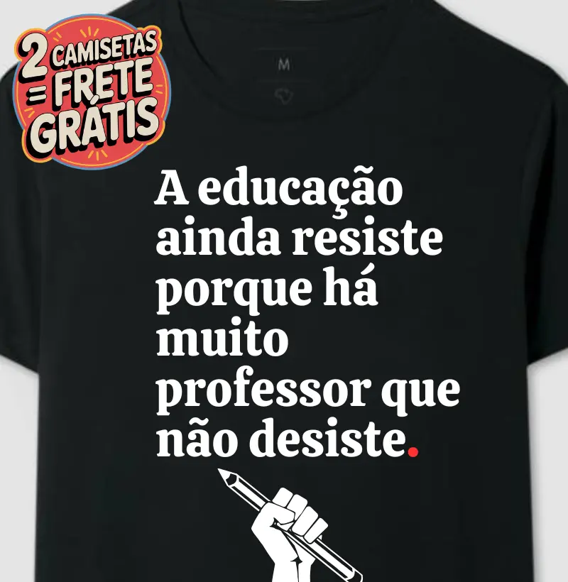 Camiseta Educação Resiste