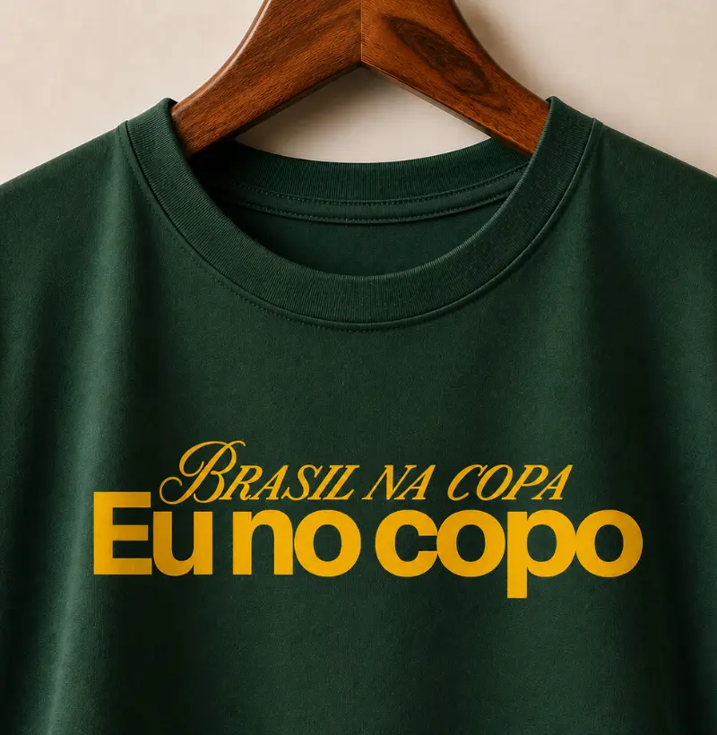 Brasil na copa eu no copo