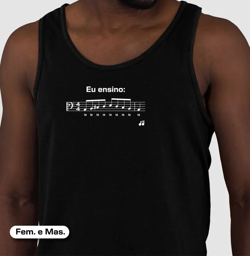 Eu ensino: lá lá lá 